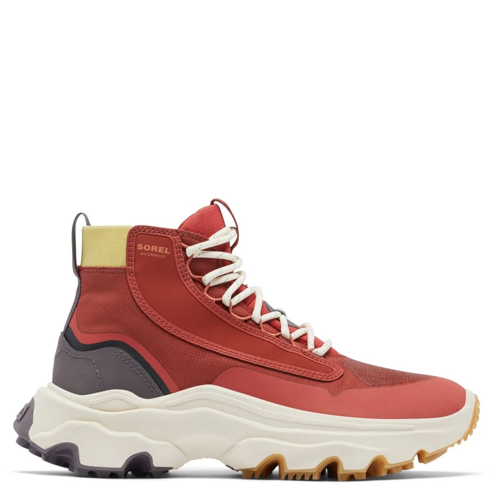 Sorel Women's Kinetic Breakthru Venture Mid Boot In Warp Red/Chalk 3 Sorel Women's Kinetic Breakthru Venture Mid Boot In Warp Red/Chalk