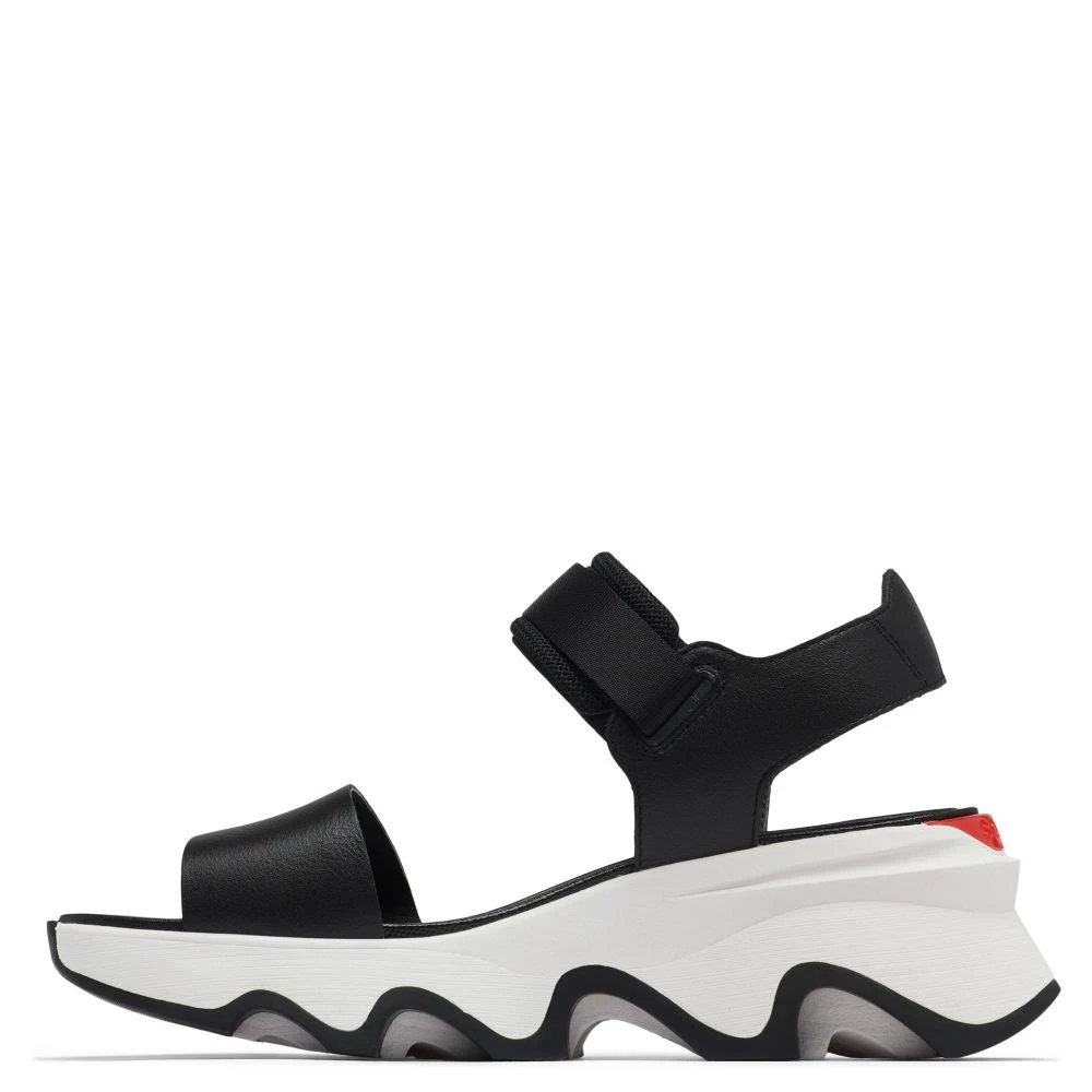 Sorel Women's Kinetic Y-Strap High Sandal In Black/White 5 Sorel Women's Kinetic Y-Strap High Sandal In Black/White - Image 3
