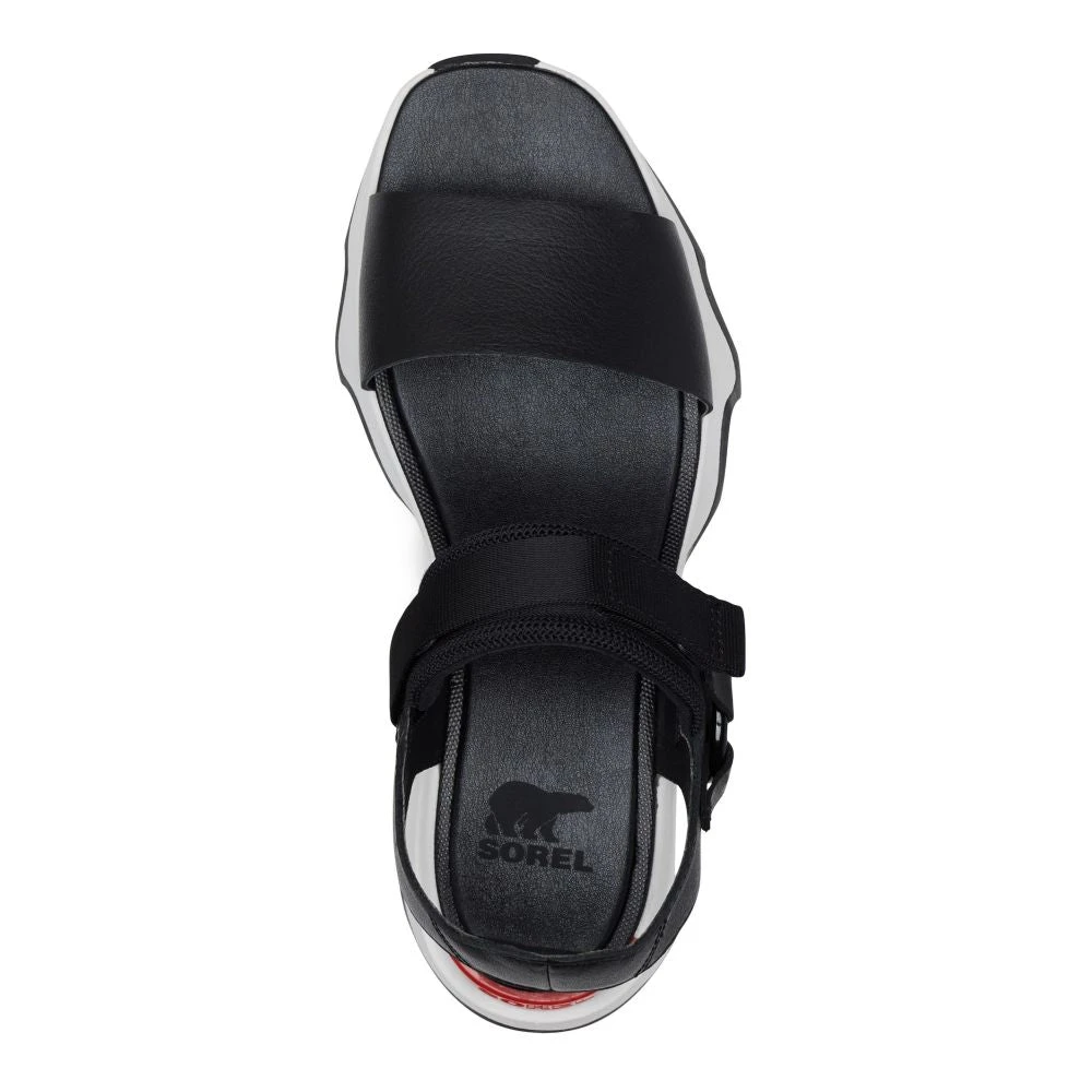 Sorel Women's Kinetic Y-Strap High Sandal In Black/White 6 Sorel Women's Kinetic Y-Strap High Sandal In Black/White - Image 4